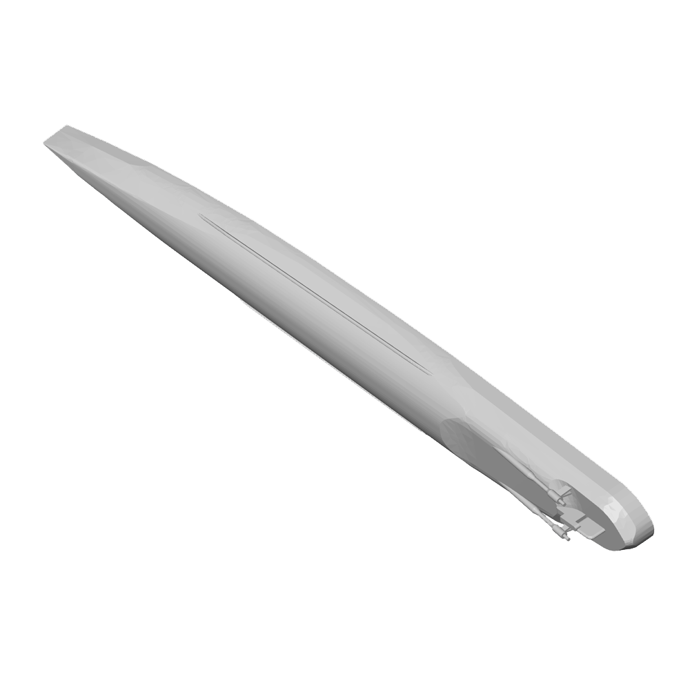 天城號艦底3D模型